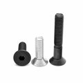 Asmc Industrial No.4-48 x 1 in.-FT Fine Thread Socket Flat Head Cap Screw, Alloy Steel - Black Oxide, 2500PK 0000-102975-2500